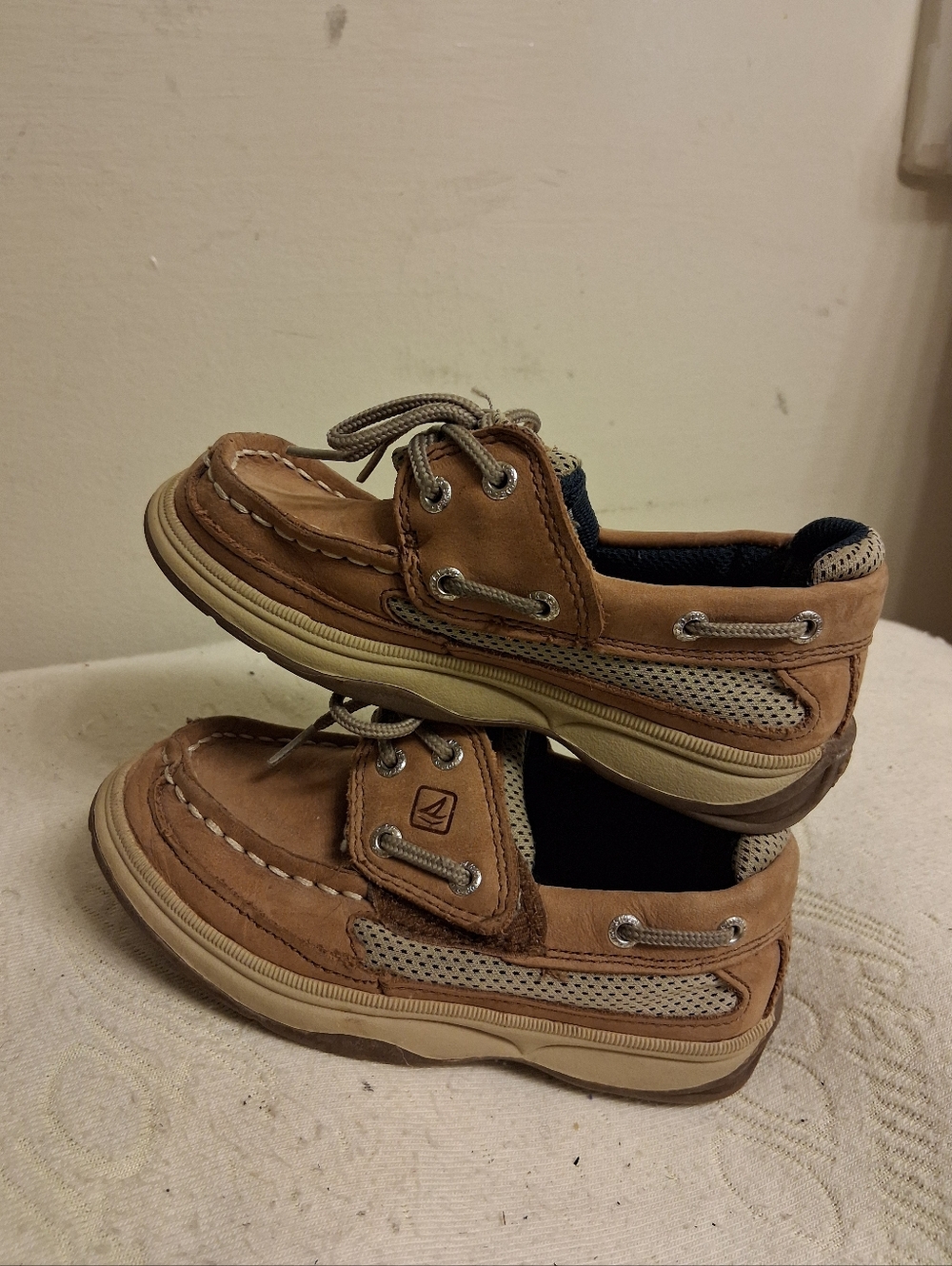 Kid's Casual LANDYARD A/C SPERRY Boat Shoes in Light Brown size 10 M Boys